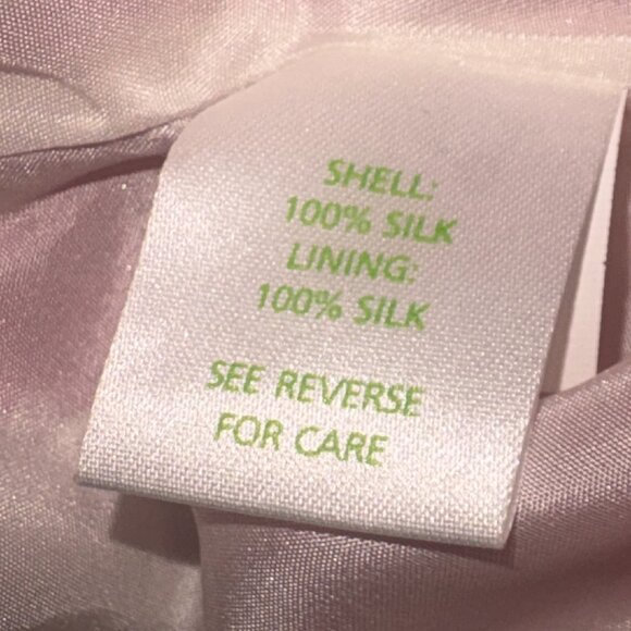 Lilly Pulitzer Genevieve Dress "Wish You Were Here" Pink 100% Silk Size 4 - Picture 5 of 9
